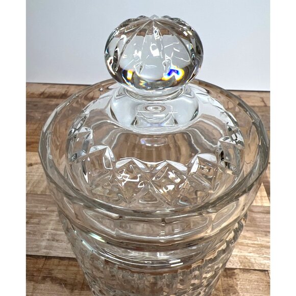 Lead Crystal biscuit jar Crystal Legends by Godinger Made in Russia Handcrafted - Picture 3 of 4